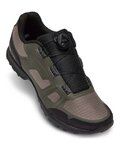 GIRO Cycling shoes - GUAGE BOA - green/brown