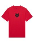 FOX Cycling short sleeve t-shirt - HEAD 195 ORIGINAL SS - red/black