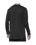100% SPEEDLAB Cycling summer long sleeve jersey - RIDECAMP - black