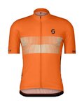 SCOTT Cycling short sleeve jersey - TEAM 10 - orange