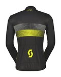 SCOTT Cycling summer long sleeve jersey - TEAM 10 - black/yellow
