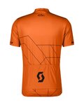 SCOTT Cycling short sleeve jersey - TEAM 20 - orange