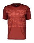 SCOTT Cycling short sleeve jersey - TRAIL FLOW SS - red