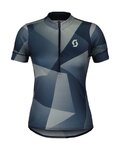 SCOTT Cycling short sleeve jersey - ENDURANCE 15 - blue/grey