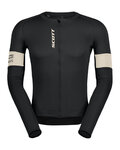 SCOTT Cycling summer long sleeve jersey - ENDURANCE PRO - black/white