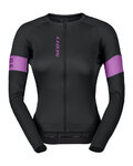 SCOTT Cycling summer long sleeve jersey - ENDURANCE PRO W - black/purple