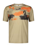 SCOTT Cycling short sleeve jersey - TRAIL VERTIC - beige