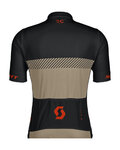 SCOTT Cycling short sleeve jersey - RC TEAM - beige/blue