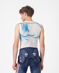 CASTELLI Cycling tank top - PRO MESH QUICK STEP 2025 - white/blue