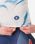 CASTELLI Cycling tank top - PRO MESH QUICK STEP 2025 - white/blue