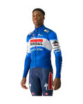 CASTELLI Cycling winter long sleeve jersey - SOUDAL QUICK-STEP 2024 THERMAL - blue/white/red