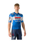 CASTELLI Cycling short sleeve jersey - SOUDAL QUICK-STEP 2024 COMPETIZIONE 3 - blue/white/red