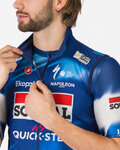 CASTELLI Cycling gilet - PRO LIGHT WIND QUICK STEP 2025 - blue/red