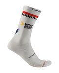 CASTELLI Cyclingclassic socks - ROSSO CORSA PRO 18 SOUDAL QUICK-STEP 2026 - white