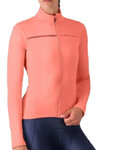 CASTELLI Cycling winter long sleeve jersey - SINERGIA 2 - pink