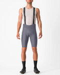 CASTELLI Cycling bib shorts - ESPRESSO - grey
