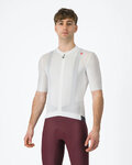 CASTELLI Cycling short sleeve jersey - ESPRESSO - white