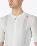 CASTELLI Cycling short sleeve jersey - ESPRESSO - white