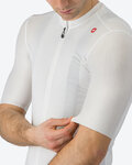 CASTELLI Cycling short sleeve jersey - ESPRESSO - white