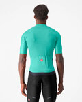 CASTELLI Cycling short sleeve jersey - ESPRESSO - turquoise