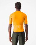 CASTELLI Cycling short sleeve jersey - ESPRESSO - orange