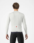 CASTELLI Cycling summer long sleeve jersey - ESPRESSO - white