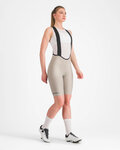 CASTELLI Cycling bib shorts - ESPRESSO - beige
