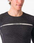 CASTELLI Cycling long sleeve t-shirt - MERINO - grey