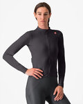CASTELLI Cycling winter long sleeve jersey - ESPRESSO THERMAL W - black