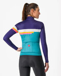 CASTELLI Cycling winter long sleeve jersey - TORNARE - turquoise/multicolour