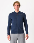 CASTELLI hoodie - CLASSICO TRACK - blue