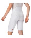 CASTELLI Cycling bib shorts - FREE AERO RACE - white