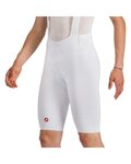 CASTELLI Cycling bib shorts - FREE AERO RACE - white