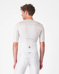 CASTELLI Cycling short sleeve jersey - AERO RACE 8S - white