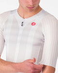 CASTELLI Cycling short sleeve jersey - AERO RACE 8S - white