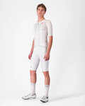 CASTELLI Cycling short sleeve jersey - AERO RACE 8S - white