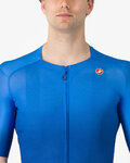 CASTELLI Cycling short sleeve jersey - UPF - blue