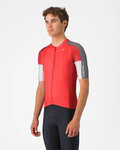 CASTELLI Cycling short sleeve jersey - ENTRATA 6 - red/grey