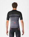 CASTELLI Cycling short sleeve jersey - SIMBOLO - grey/black