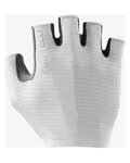 CASTELLI Cycling fingerless gloves - ESPRESSO - white