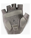 CASTELLI Cycling fingerless gloves - ESPRESSO - white