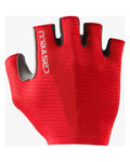 CASTELLI Cycling fingerless gloves - ESPRESSO - red