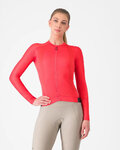 CASTELLI Cycling summer long sleeve jersey - ESPRESSO - red