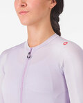CASTELLI Cycling summer long sleeve jersey - ESPRESSO - purple