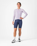 CASTELLI Cycling summer long sleeve jersey - ESPRESSO - purple