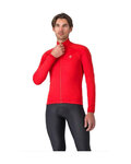 CASTELLI Cycling thermal jacket - COMPETIZIONE - red