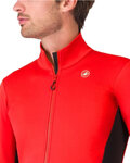 CASTELLI Cycling thermal jacket - ENTRATA 2 - red