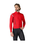 CASTELLI Cycling thermal jacket - PERFETTO ROS 3 - red