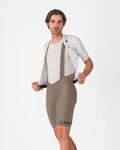 CASTELLI Cycling bib shorts - COMPETIZIONE 2 KIT - brown