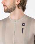 CASTELLI Cycling short sleeve jersey - DRITTONE LOGO - beige